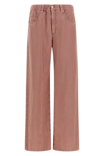 Brunello Cucinelli 'contemporary' Pants In Brown