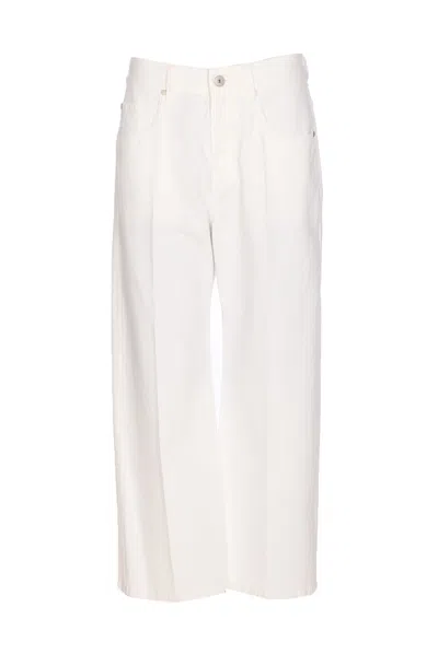 Brunello Cucinelli Contemporary Square Denim Pants With Jewel