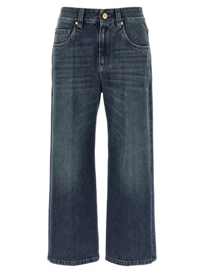 Brunello Cucinelli Contemporary Square Jeans Blue