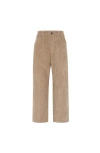 Brunello Cucinelli Square Contemporary Trousers In Brown