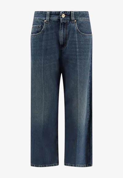 Brunello Cucinelli Contemporary Straight-leg Jeans In Blue