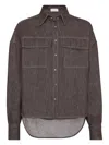 Brunello Cucinelli Sparkling No-fade Denim Shirt