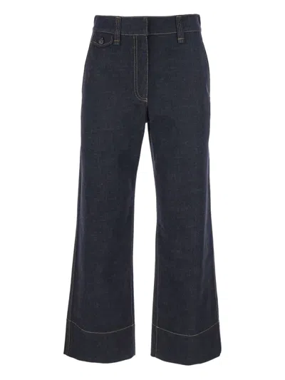 BRUNELLO CUCINELLI CONTRAST-STITCHING JEANS
