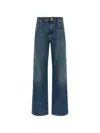 Brunello Cucinelli Blue Stonewashed Denim Jeans In Blue
