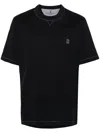Brunello Cucinelli Slim Fit Crew-neck T-shirt In Lightweight Cotton Jersey In Black