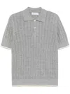 Brunello Cucinelli Poloshirt Mit Kontrastdetails In Grau