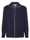 Brunello Cucinelli Cotton Honeycomb Piped Shirt