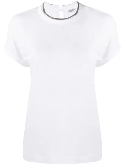 BRUNELLO CUCINELLI CONTRAST-TRIM T-SHIRT