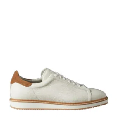 Brunello Cucinelli Contrast-trimmed Low-top Sneakers In Panamawhisky