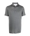 Brunello Cucinelli Contrast-trimmed Polo Shirt In Gray