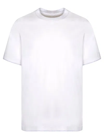 Brunello Cucinelli Contrasting Edges T-shirt In White