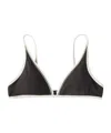 Brunello Cucinelli Techno Jersey Monili-trim Bikini Top