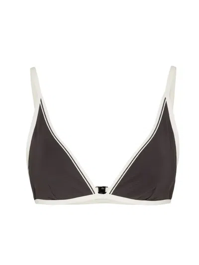 BRUNELLO CUCINELLI CONTRASTING-TRIM BIKINI TOP