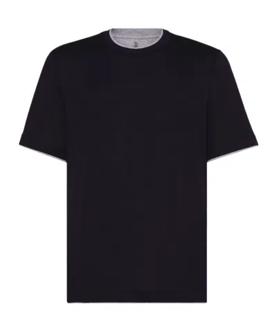 BRUNELLO CUCINELLI BRUNELLO CUCINELLI LIGHTWEIGHT JERSEY CREWNECK T-SHIRT