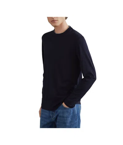 Brunello Cucinelli Contrasting-trim Jersey T-shirt In Black