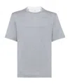 Brunello Cucinelli Layered Crew-neck T-shirt In Gray