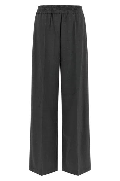Brunello Cucinelli Cool Wool Pants In Black