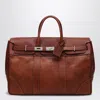 Brunello Cucinelli Copper-coloured Weekender Country Bag