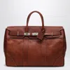 Brunello Cucinelli Copper-coloured Weekender Country Bag In Brown