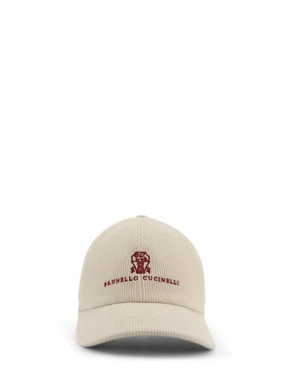 BRUNELLO CUCINELLI CORDUROY BASEBALL HAT
