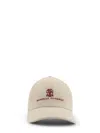 Brunello Cucinelli Men Corduroy Baseball Hat In Gray