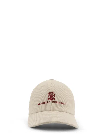 BRUNELLO CUCINELLI CORDUROY BASEBALL HAT