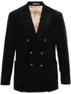 Brunello Cucinelli Tailored Cotton Cashmere Blazer With Double Vent In Black