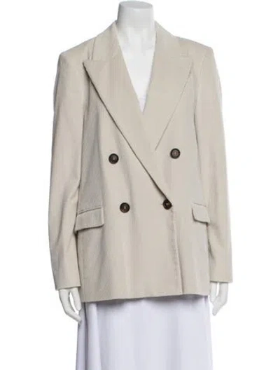 Pre-owned Brunello Cucinelli Corduroy Blazer In Neutral