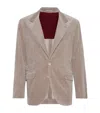 Brunello Cucinelli Corduroy Cavallo Blazer In Neutral