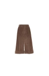 Brunello Cucinelli Corduroy City Bermuda Shorts In Brown