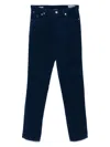 Brunello Cucinelli Corduroy Cotton Trousers In Blue