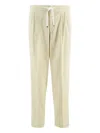 Brunello Cucinelli Corduroy Cotton Trousers In Neutral