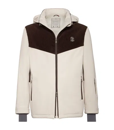 BRUNELLO CUCINELLI CORDUROY-DETAIL MOUNTAIN JACKET