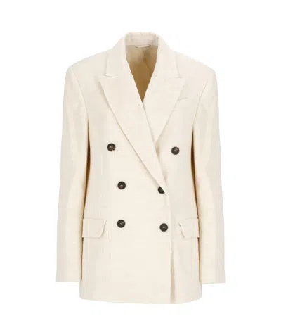 BRUNELLO CUCINELLI CORDUROY DOUBLE-BREASTED BLAZER