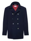 Brunello Cucinelli Corduroy Double-breasted Jacket In Blue