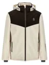 Brunello Cucinelli Corduroy Insert Ski Jacket Puffer Jackets Multicolor In Neutral
