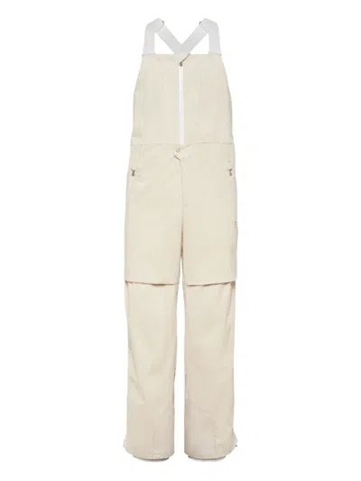 Brunello Cucinelli Cotton Corduroy Mountain Trousers In Yellow