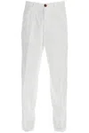 Brunello Cucinelli Corduroy Leisure Fit Pants In Neve (white)