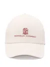 Brunello Cucinelli Corduroy Logo-embroidered Baseball Cap