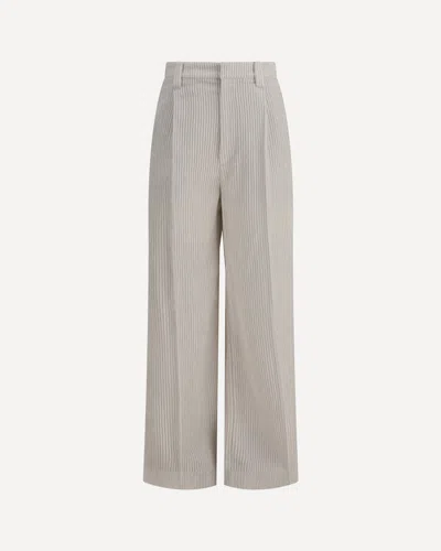 Brunello Cucinelli Tailored Corduroy Wide Leg Pants In Neutral