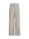 Brunello Cucinelli Tailored Corduroy Wide Leg Pants In Neutral