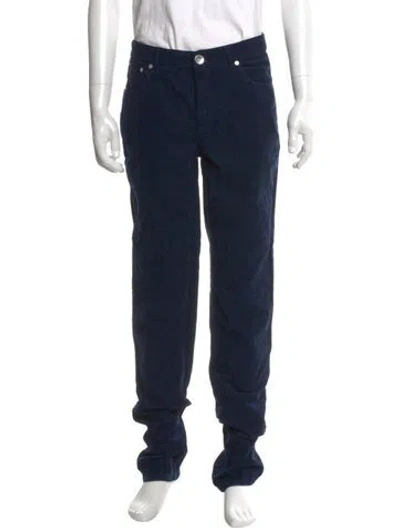 Pre-owned Brunello Cucinelli Corduroy Pants In Blue