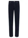 Brunello Cucinelli Corduroy Pants Blue In Multi
