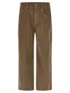 Brunello Cucinelli Straight Leg Corduroy Trousers Featuring Pockets In Brown