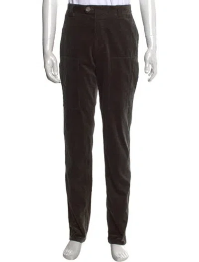 Pre-owned Brunello Cucinelli Corduroy Pants In Gray