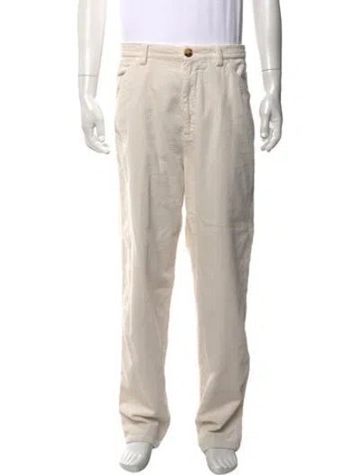 Pre-owned Brunello Cucinelli Corduroy Pants In Neutral