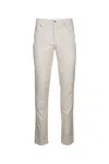 Brunello Cucinelli Men Corduroy Pants In Offwhite