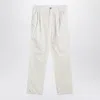 Brunello Cucinelli Corduroy Pants In White