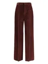 Brunello Cucinelli Soft Corduroy Pleated Straight-leg Ankle Pants In Brown