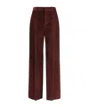 Brunello Cucinelli Soft Corduroy Pleated Straight-leg Ankle Pants In Brown